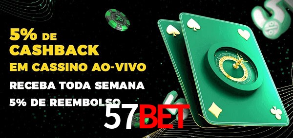 Promoções do cassino ao Vivo 57bet
